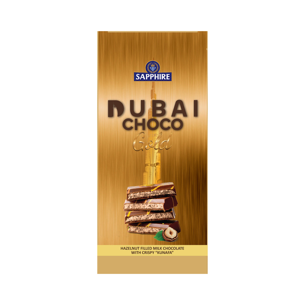 Sapphire Dubai Kunafa Choco Gold Hazelnut 90g