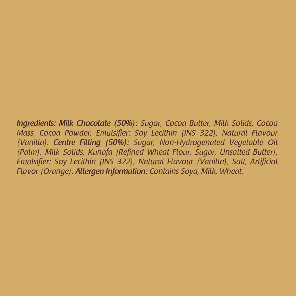 Sapphire Dubai Kunafa Choco Gold Orange 90g