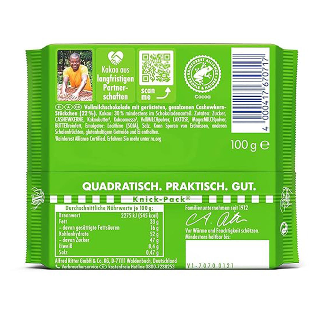Ritter Sport Cashew 100g