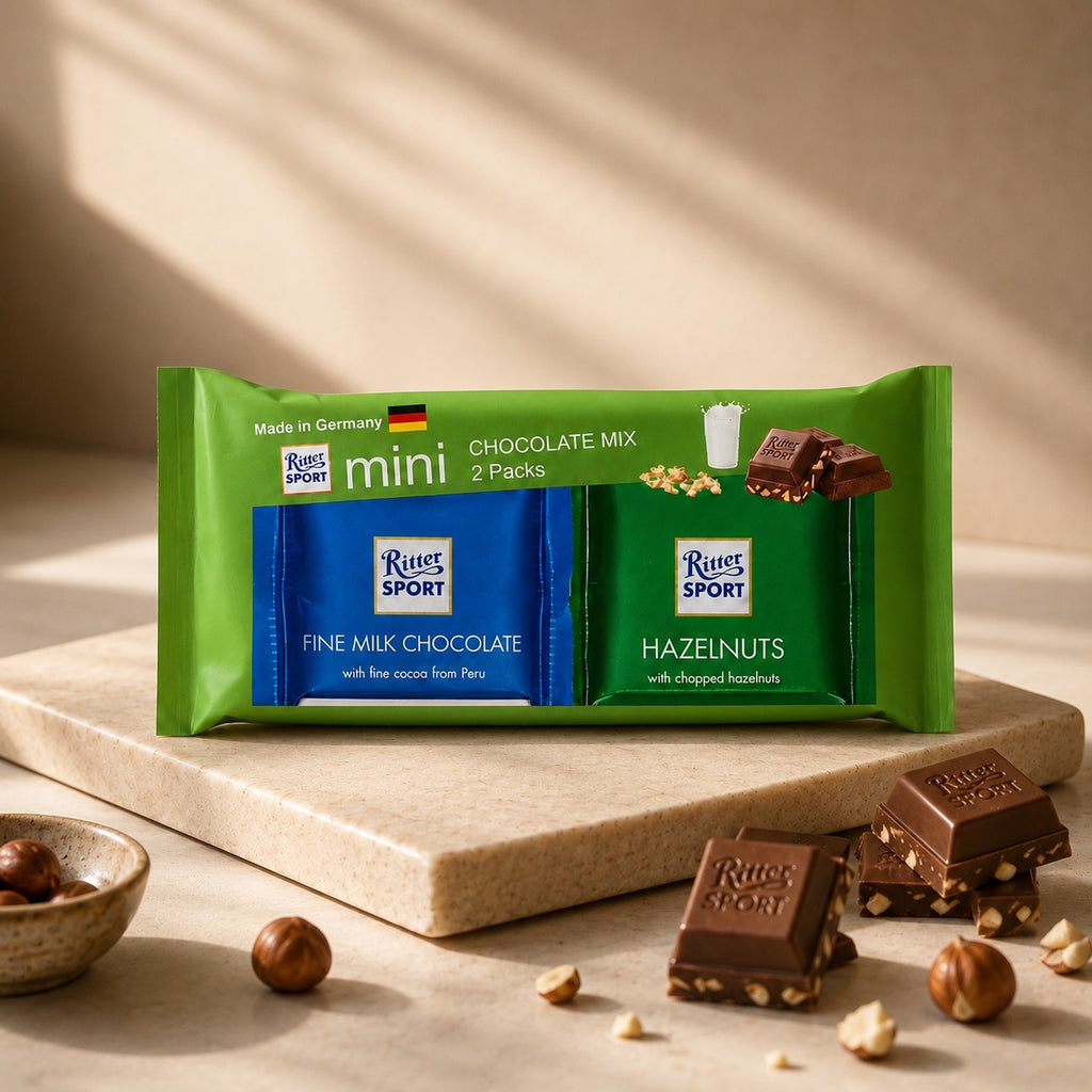 Mini 2Pcs Green Chopped Hazelnuts & Fine Milk Chocolate 33g