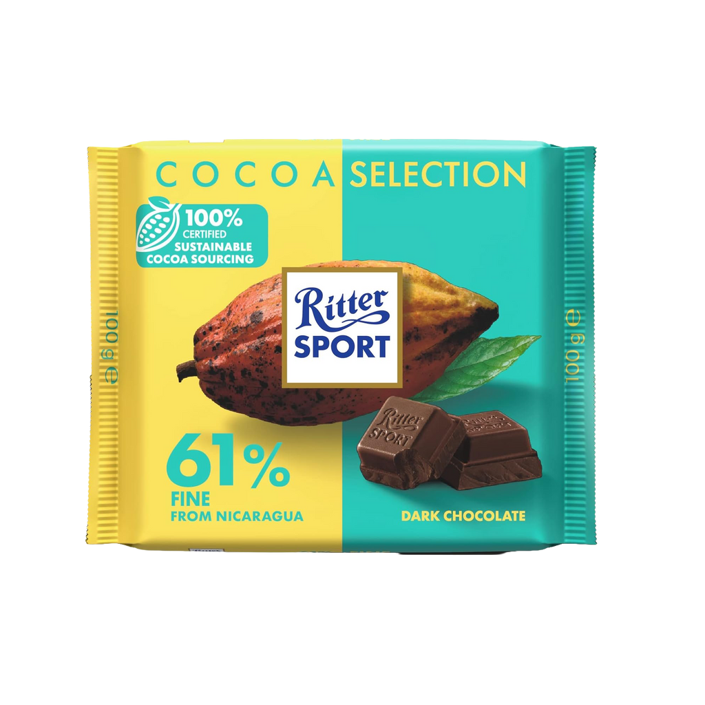 Ritter Sport Dark Chocolate 61% FINE from Nicaragua 100g