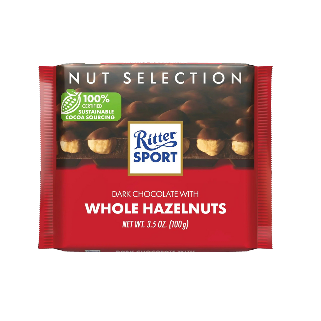 Ritter Sport Dark Chocolate with Whole Hazelnuts 100g