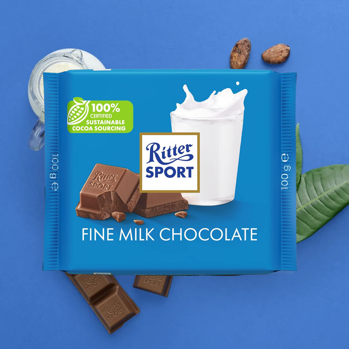 Ritter Sport Fine Milk Chocolate 100g