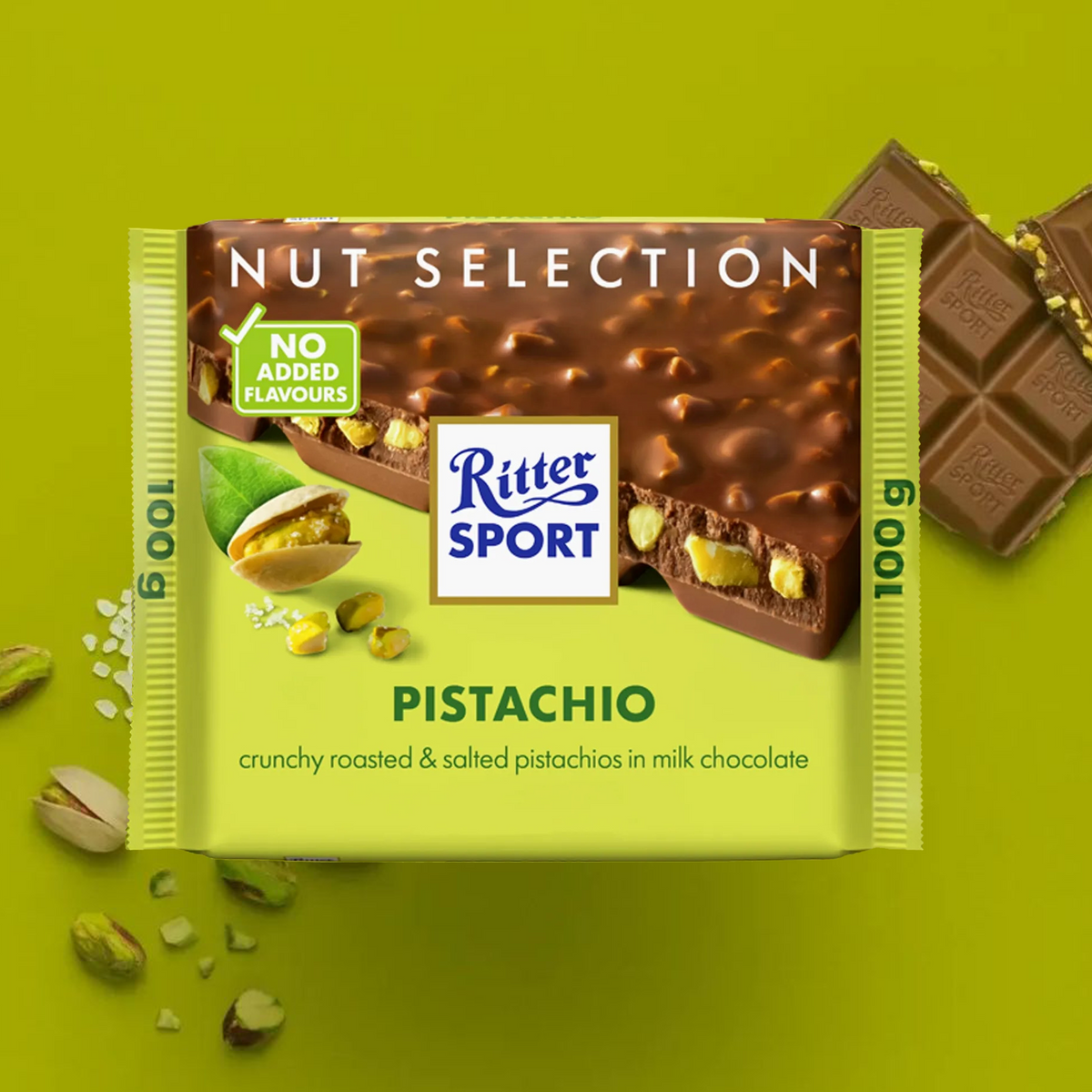 Ritter Sport Chocolate Pistachio 100g