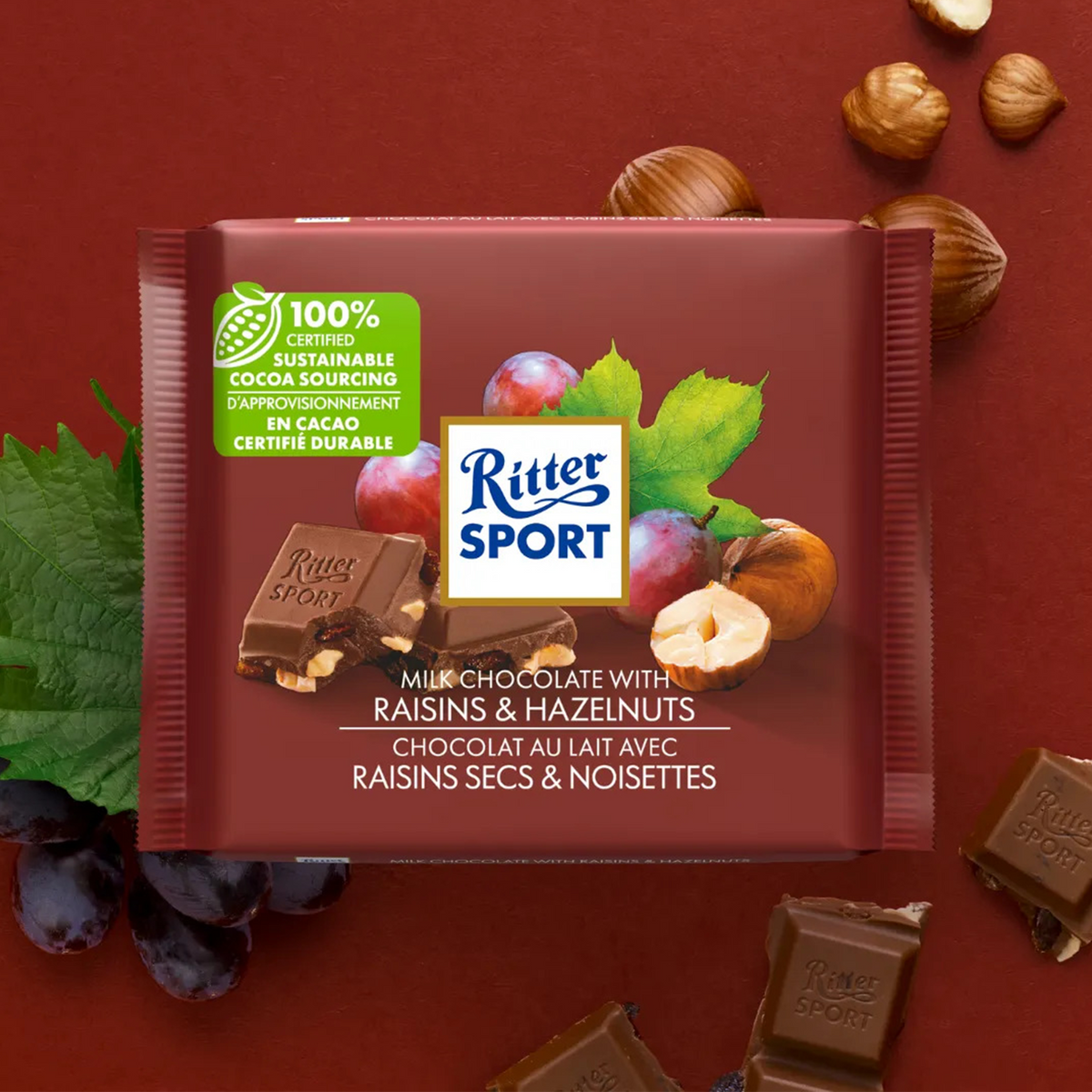 Ritter Sport Raisins & Hazelnuts 100g